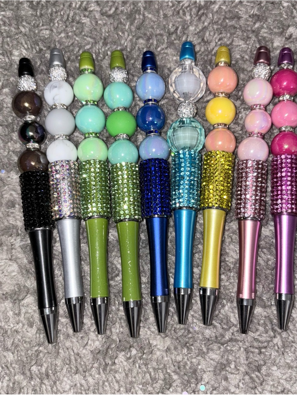 Rhinestone Beaded Stylus Pens - Assorted Colors
